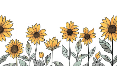 Outline:_Ofnefjhpic= Sunflower Clipart