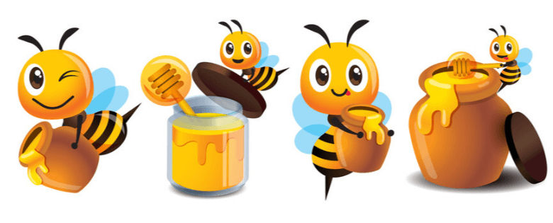 Clip Art:-Hfx966b_Cg= Honey Pot