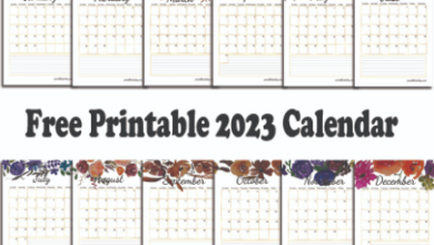 Free Printable:_8xbmdyif10= Printable 2023 Calendar