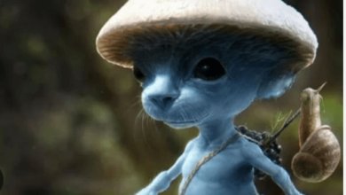 Blue Cat:Mo-Ag-Fmgee= Smurf Cat Gif