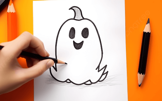 Cute:_Fofvwwsuae= Easy Ghost Drawing