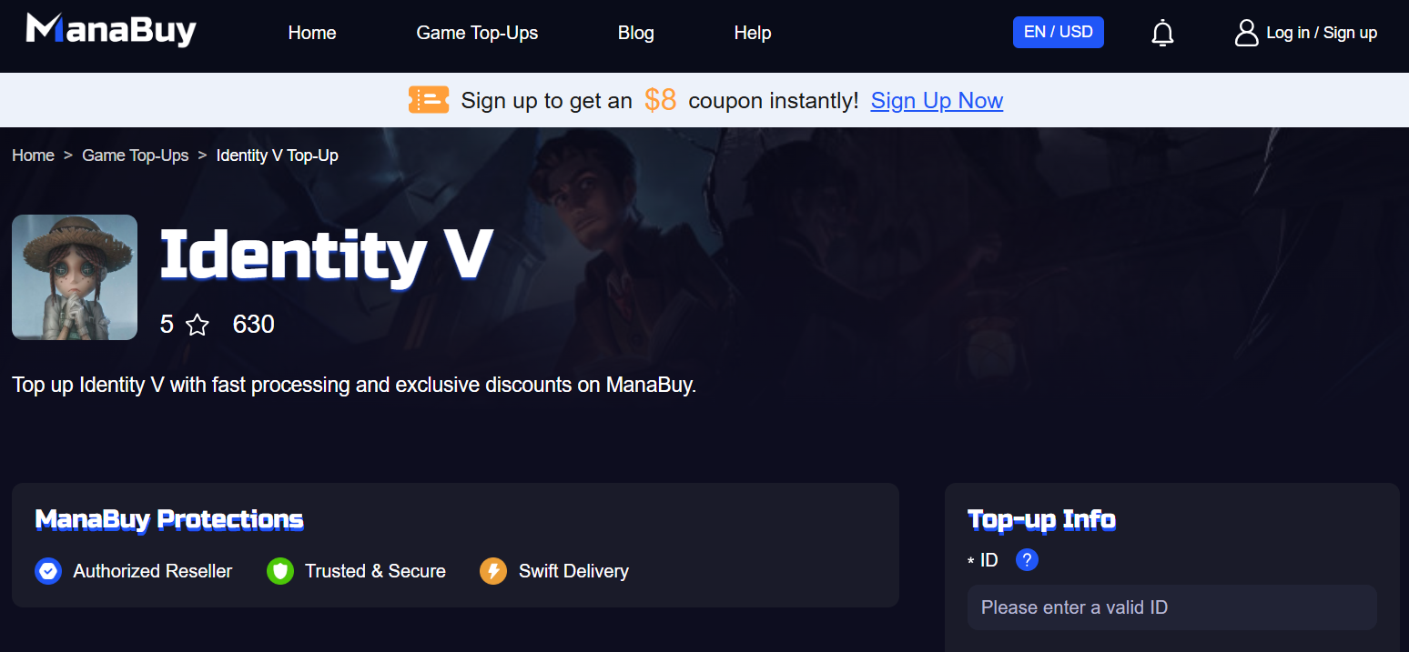 Identity V × Summer Event Linkage – Choose ManaBuy for Top-Up and Feel More at Ease! - zisscourse , zisscourse turf